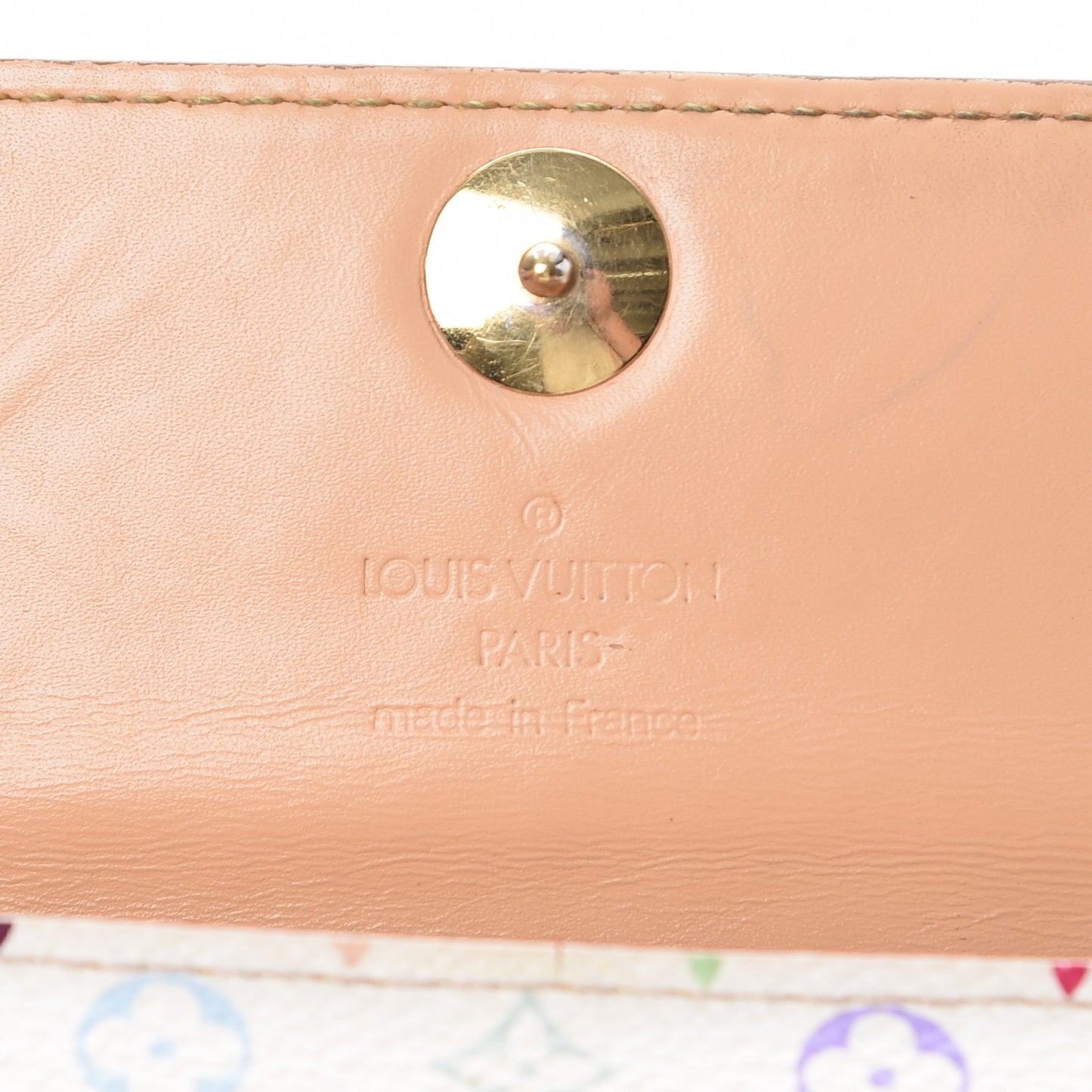 Monogram Multicolor Sarah Wallet White