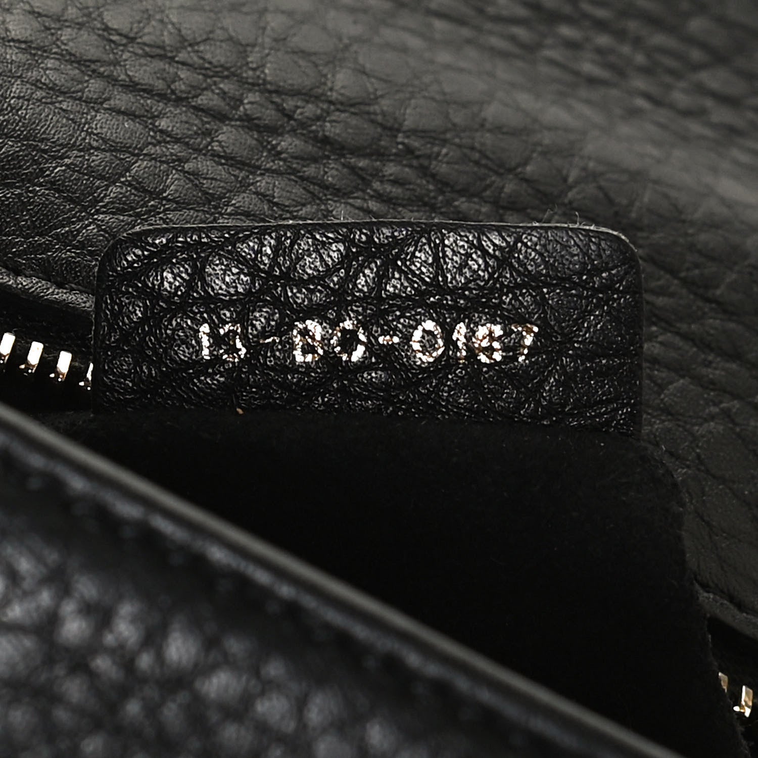 Christian Dior Grained Calfskin Small Diorama Flap Bag Black 6 of 11