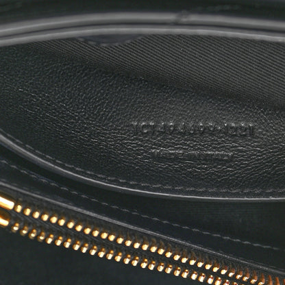 Saint Laurent Calfskin Y Quilted Monogram Small Loulou Chain Satchel Black 7 of 13