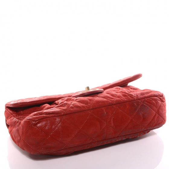 Chanel Iridescent Calfskin Chic Quilt Flap Red 4 of 8