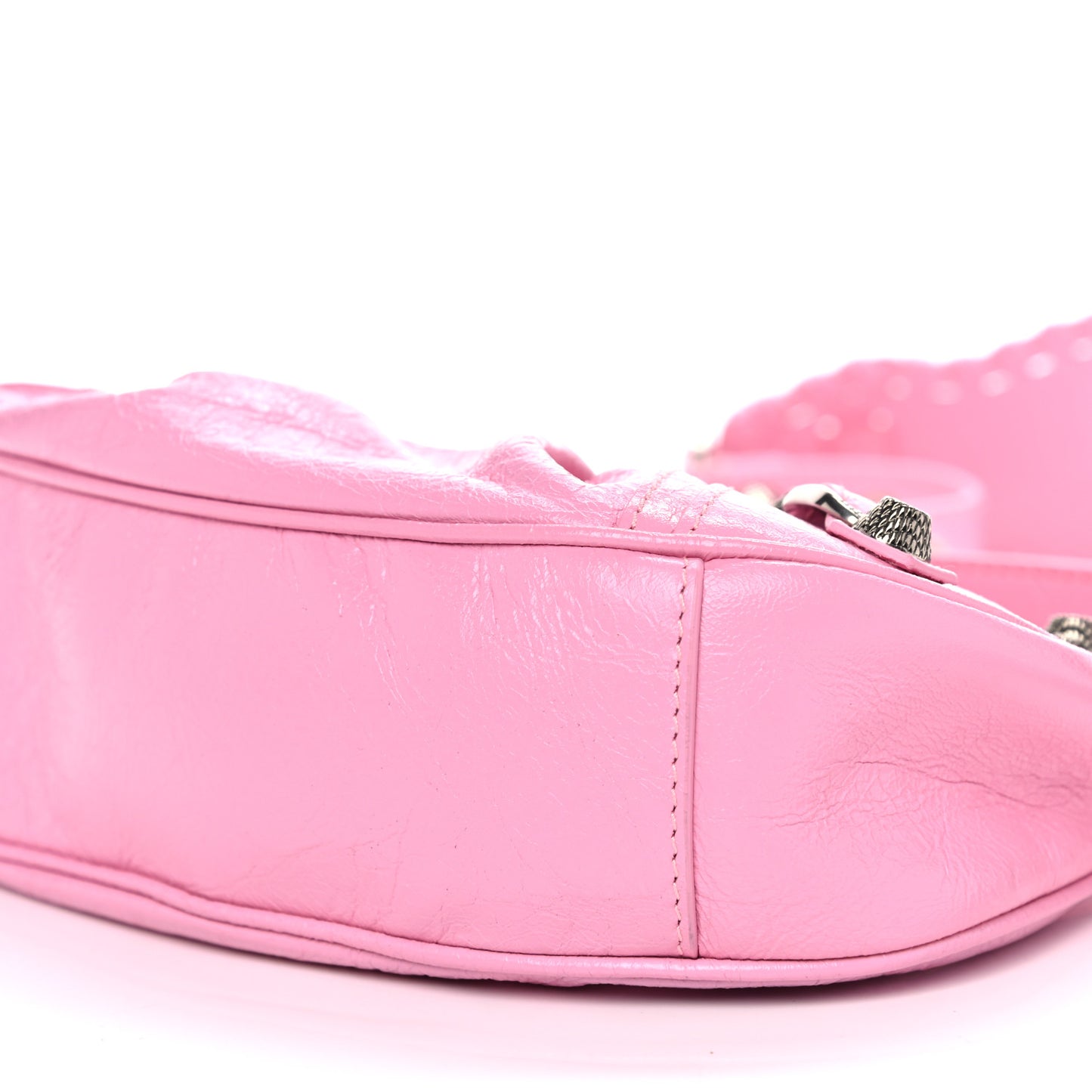 Agneau Arena Le Cagole Shoulder Bag XS Candy Pink