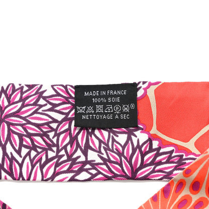 Hermes Silk The Three Graces Twilly Vermillion Fuchsia 4 of 4