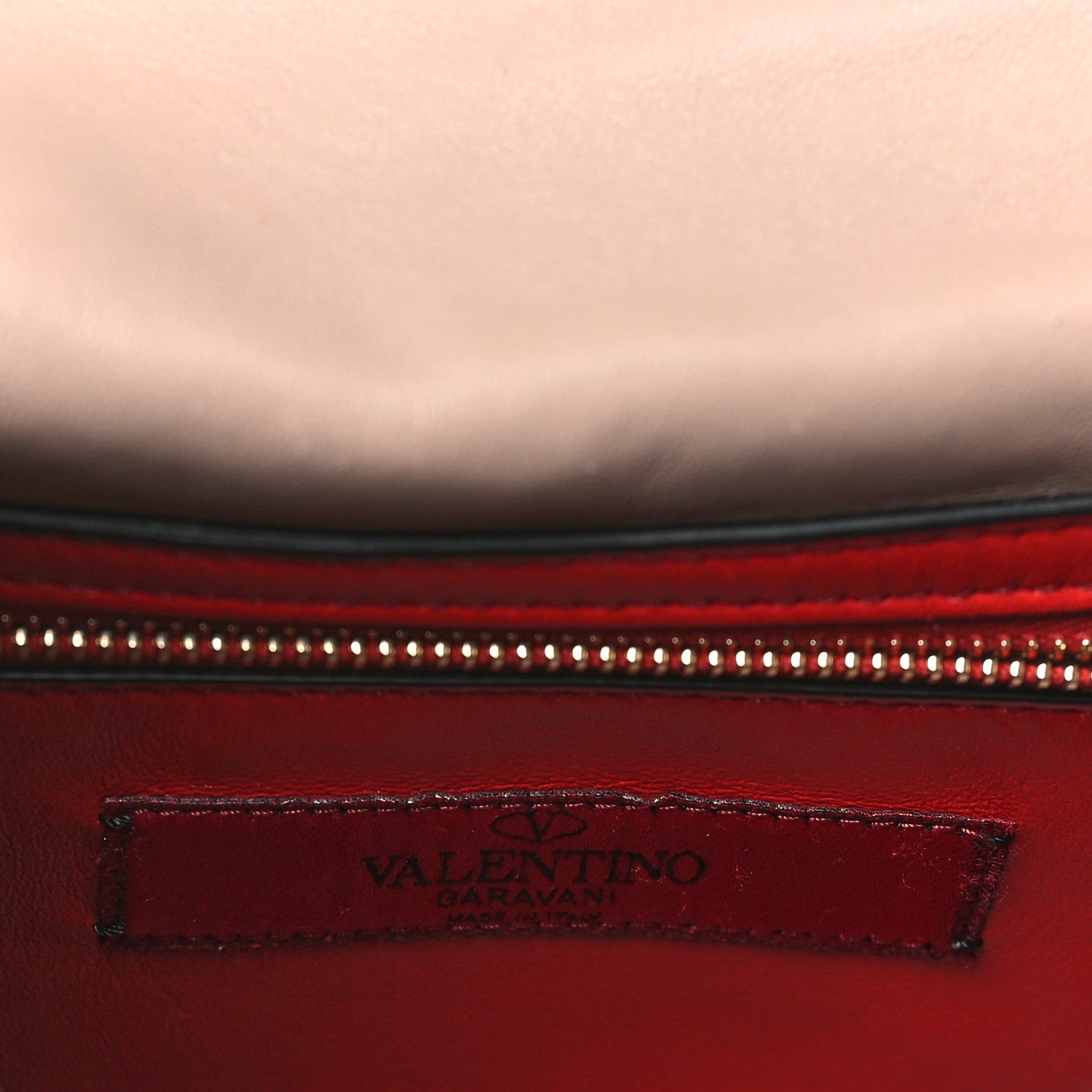 Valentino Garavani Lambskin Medium Rockstud Spike Shoulder Bag Poudre 6 of 9
