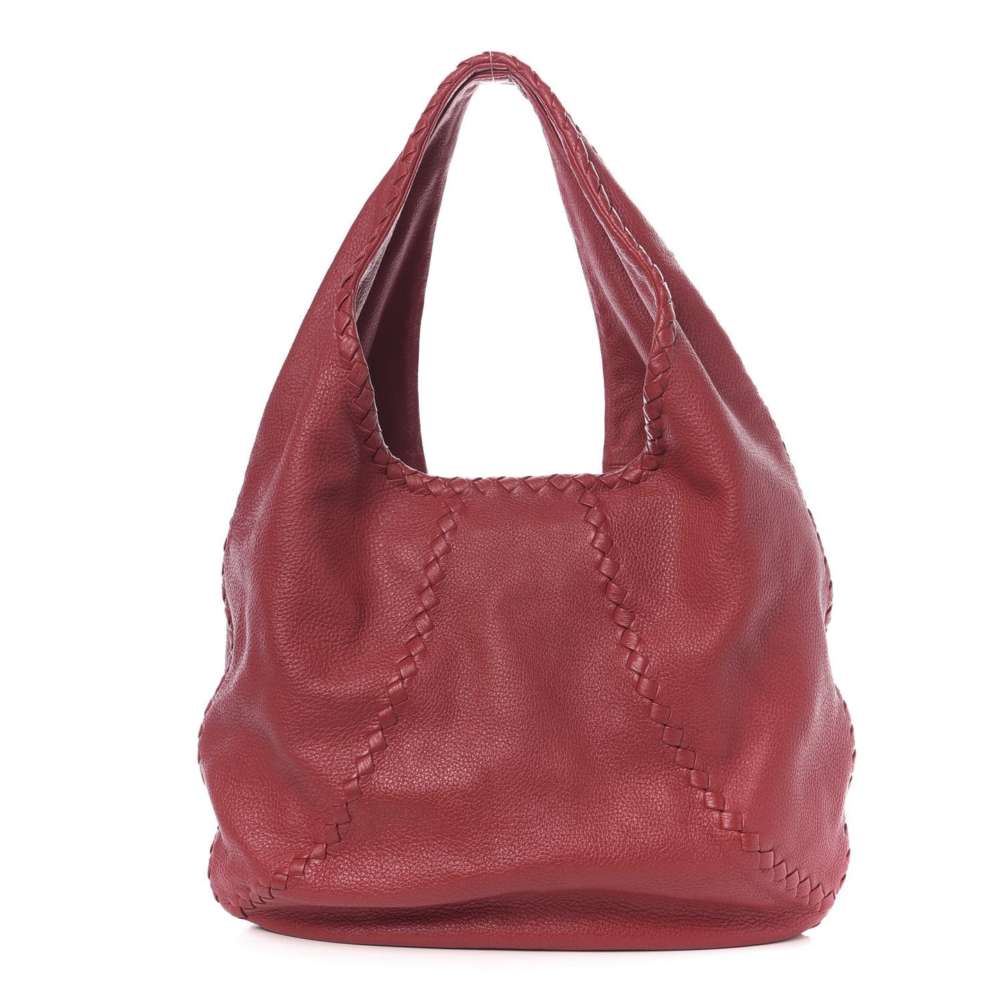 Cervo Deerskin Large Hobo China Red