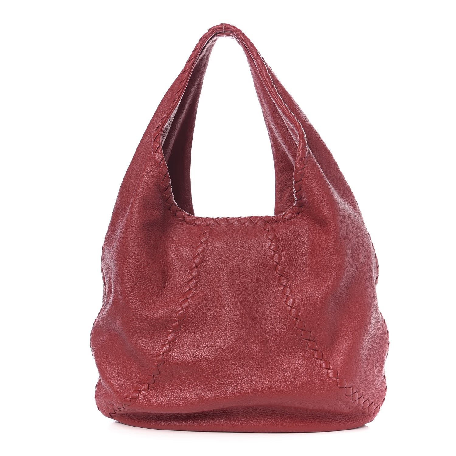 Bottega Veneta Cervo Deerskin Large Hobo China Red 1 of 8