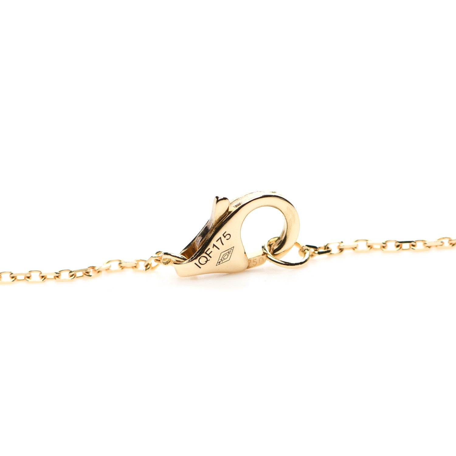 Cartier 18K Yellow Gold Diamond Mother of Pearl XS Amulette de Cartier Pendant Necklace 5 of 6
