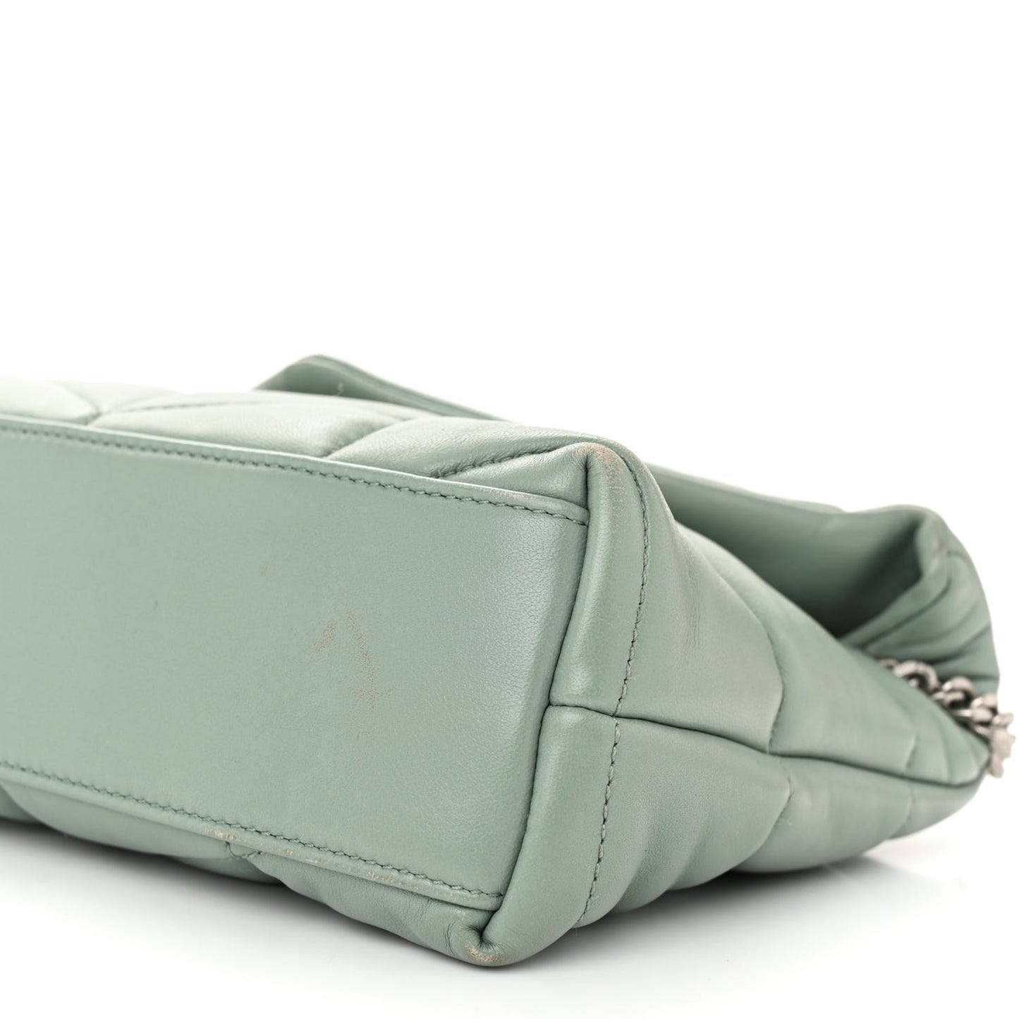 Lambskin Quilted Toy Loulou Puffer Monogram Chain Satchel Mint