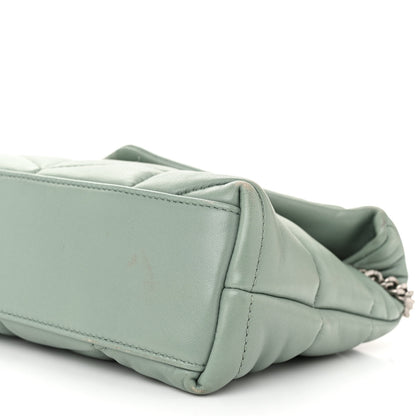 Saint Laurent Lambskin Quilted Toy Loulou Puffer Monogram Chain Satchel Mint 10 of 12