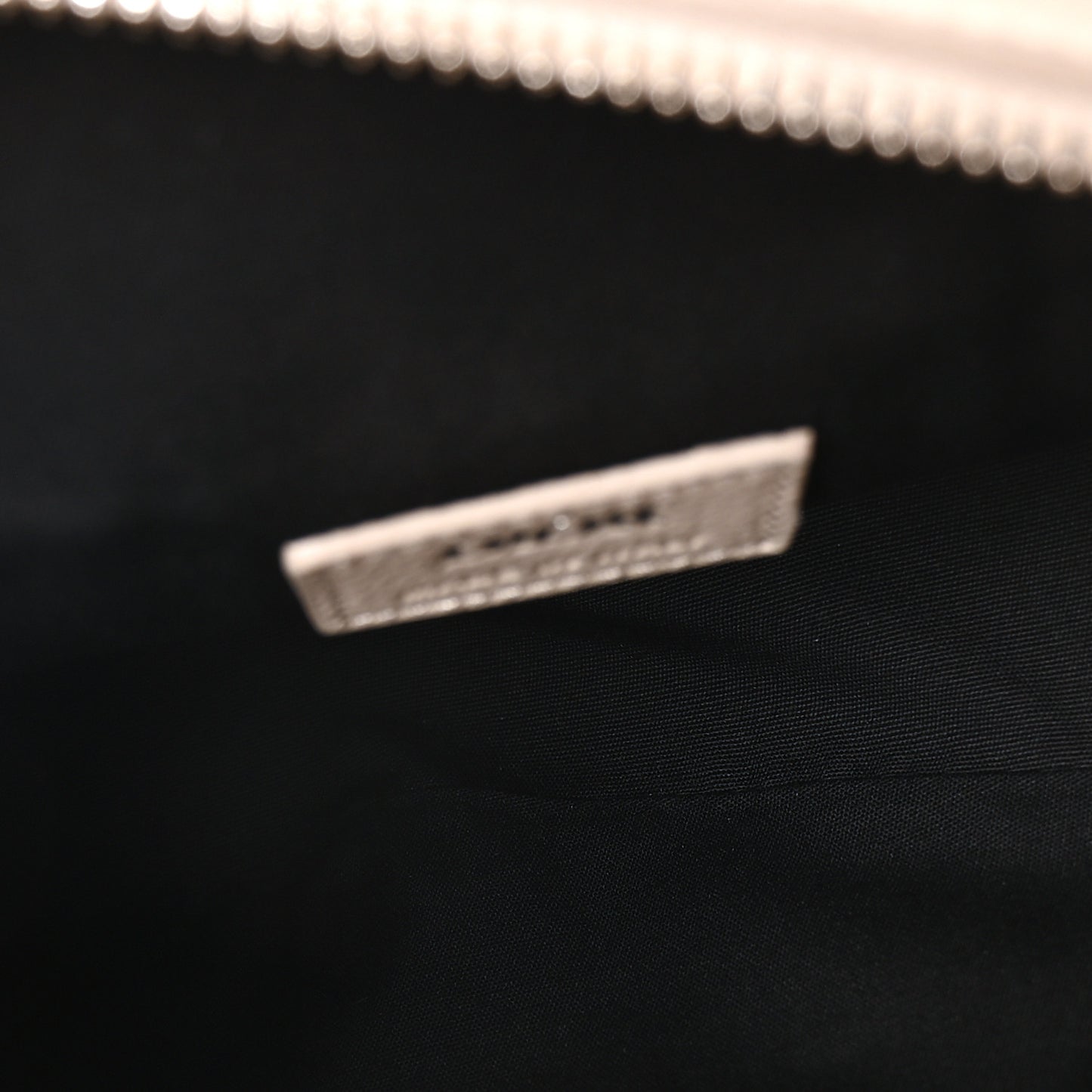 Sequin Oblique Mens Saddle Bag Blue Orange Silver