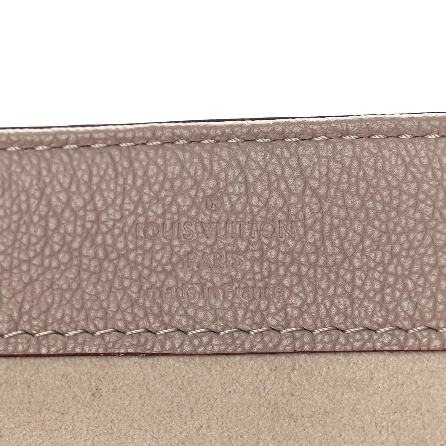 Calfskin Monogram Very One Handle Mastic Raisin