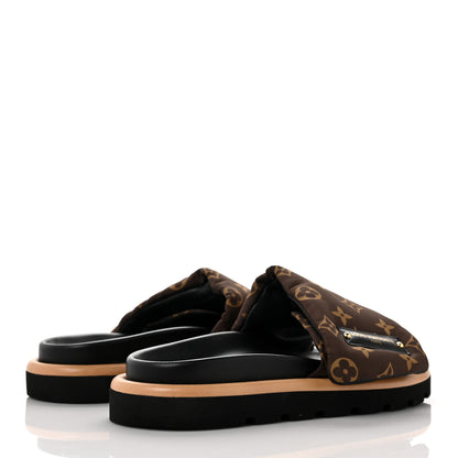Louis Vuitton Nylon Monogram Pool Pillow Comfort Mule 38 Cacao Brown 4 of 9