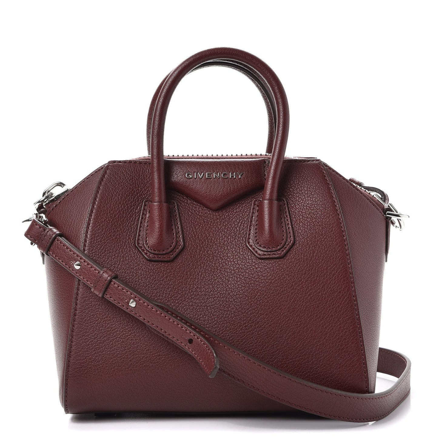 Sugar Goatskin Mini Antigona Oxblood