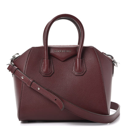 Givenchy Sugar Goatskin Mini Antigona Oxblood 1 of 8