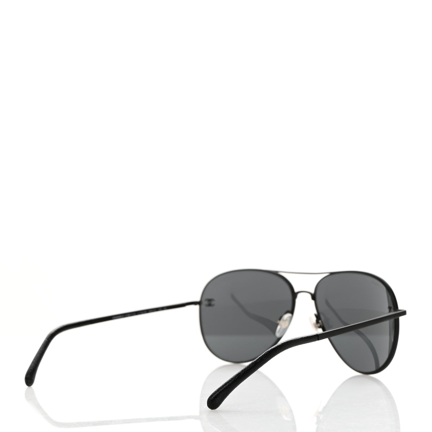 Metal Pilot Aviator CC Sunglasses 4189-T-Q Black