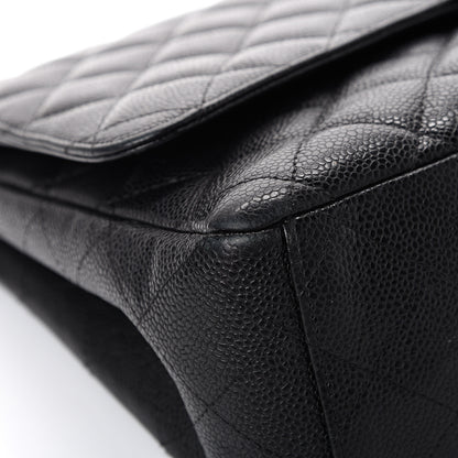 Chanel Caviar Quilted Maxi Double Flap Black 8 of 19
