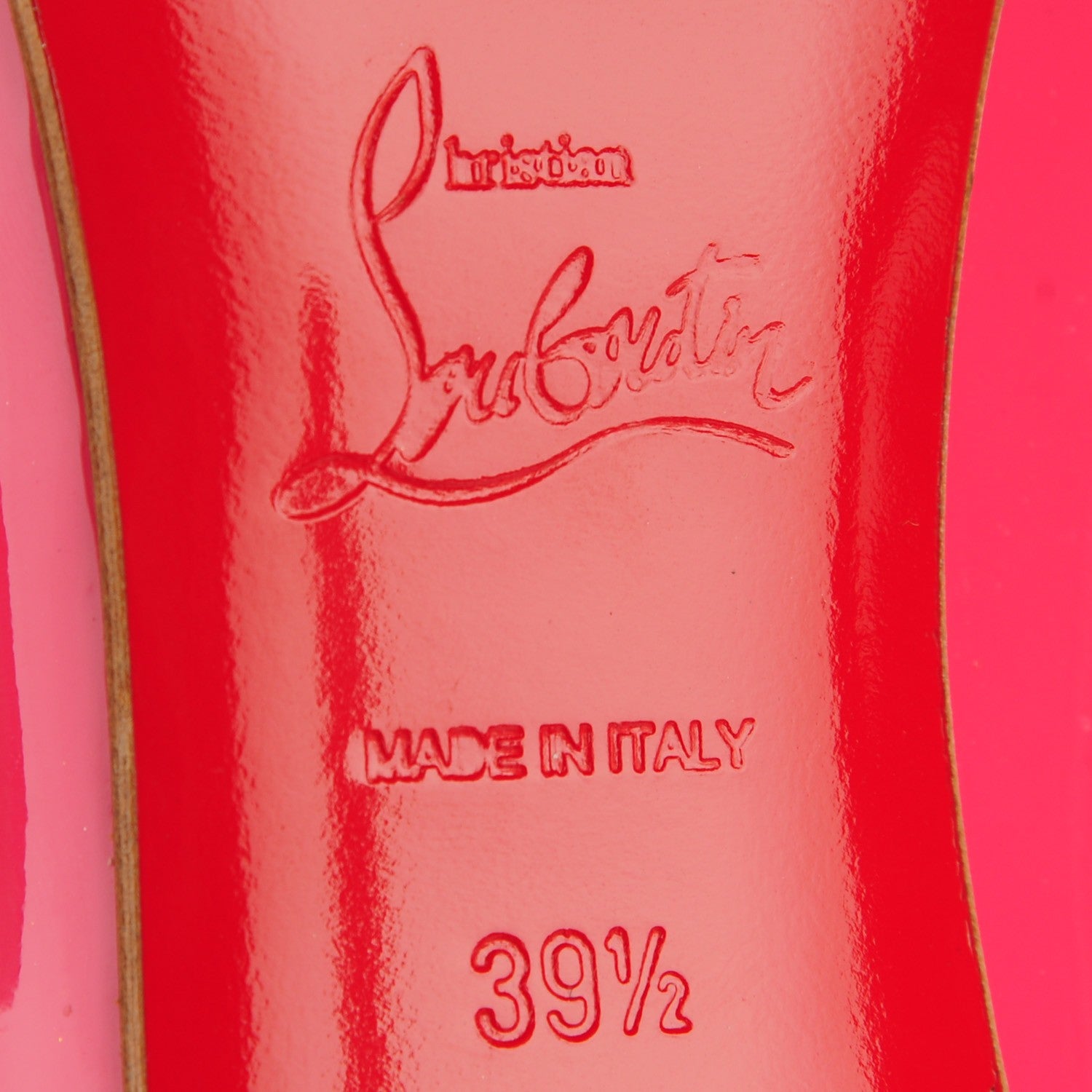 Christian Louboutin Patent Pigalle Follies 100 Pumps 39.5 Bonbon 5 of 7
