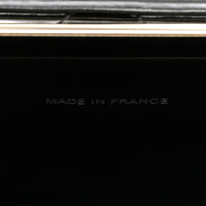 Chanel Patent Quilted Vanity Clutch Black 7 of 11