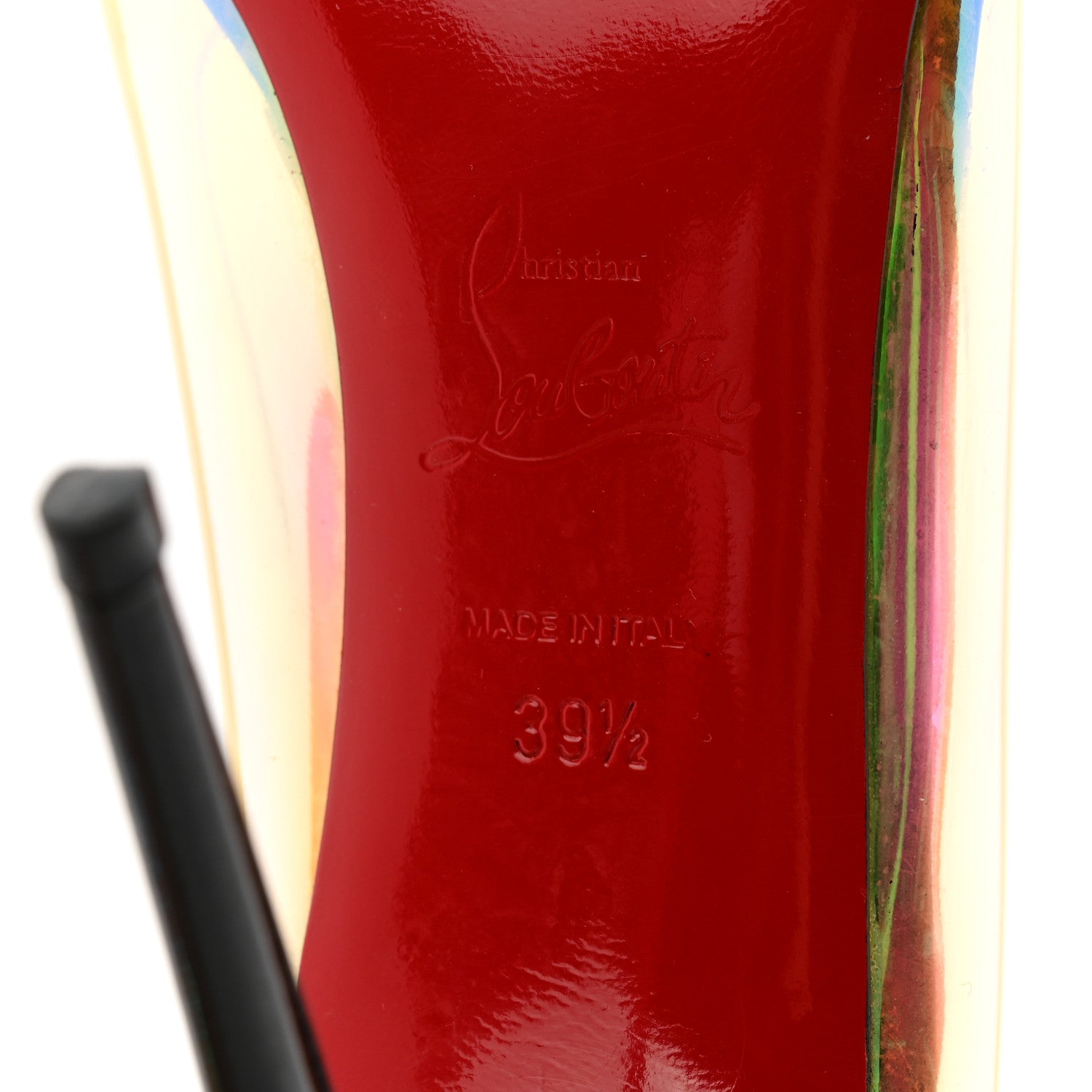 Christian Louboutin Disco PVC Hologram Debout 120 Pumps 39.5 Black Multicolor 8 of 11