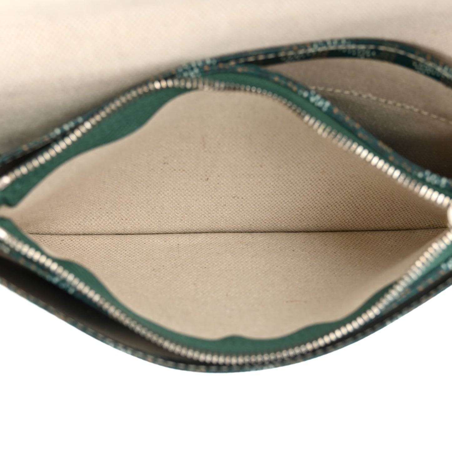 Goyardine Plumet Wallet Clutch Green