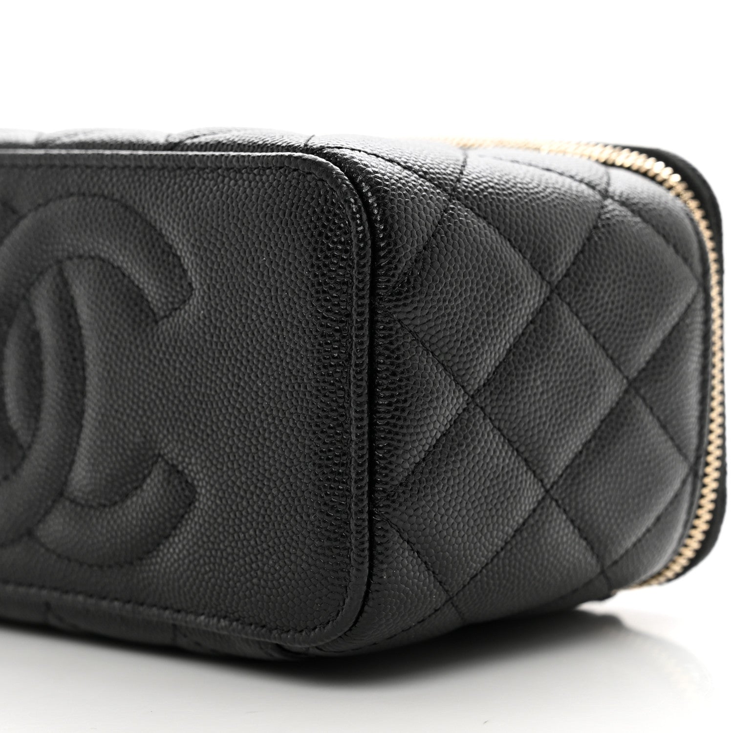 Chanel Caviar Quilted Small Vanity Case With Chain Black 10 of 11