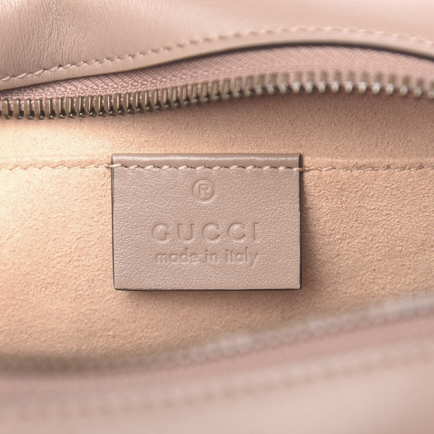 Gucci Calfskin Matelasse Small GG Marmont Chain Shoulder Bag Porcelain Rose 6 of 11