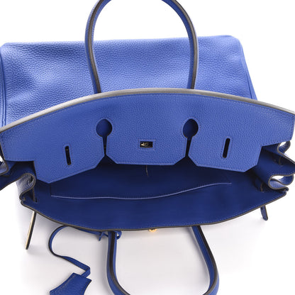 Hermes Togo Birkin 35 Bleu Electrique 17 of 33