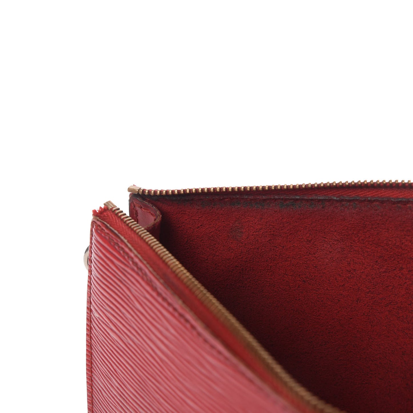 Epi Pochette Accessories 24 Castillan Red
