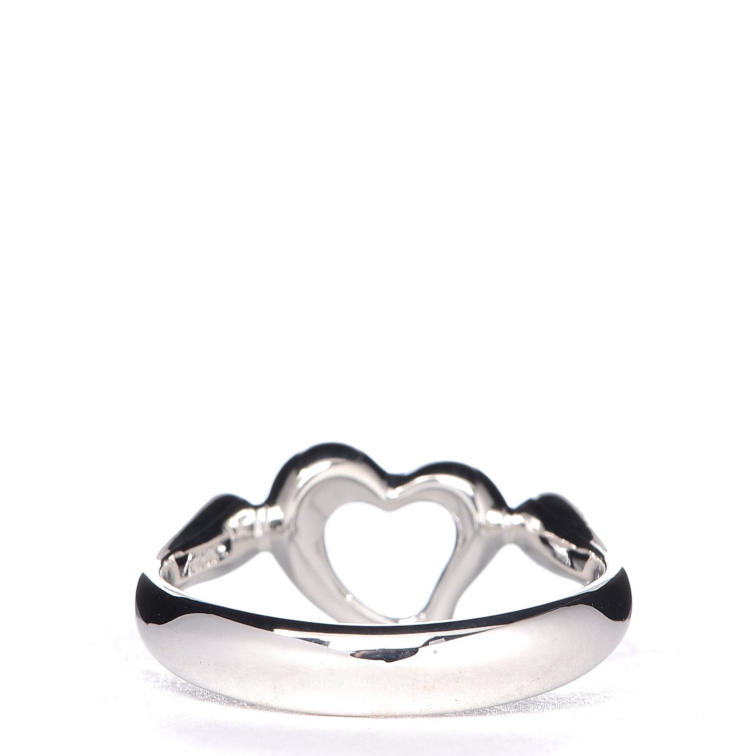 Tiffany Sterling Silver Elsa Peretti Open Heart Ring 47 4 4 of 5