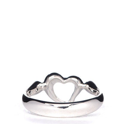Tiffany Sterling Silver Elsa Peretti Open Heart Ring 47 4 4 of 5