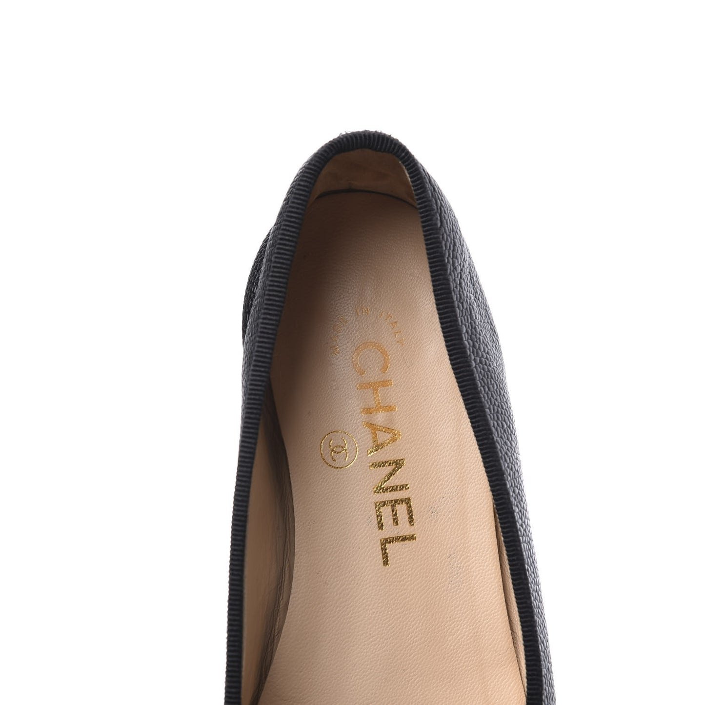 Caviar CC Cap Toe Ballerina Flats 35 Black
