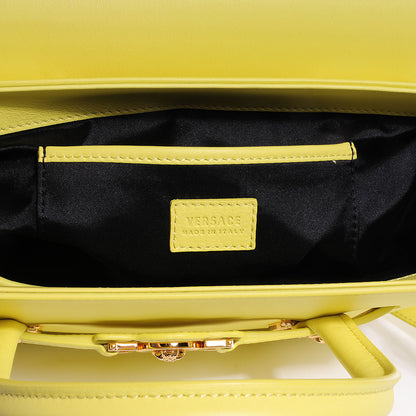 Versace Leather Small Signature Bag Yellow 5 of 8
