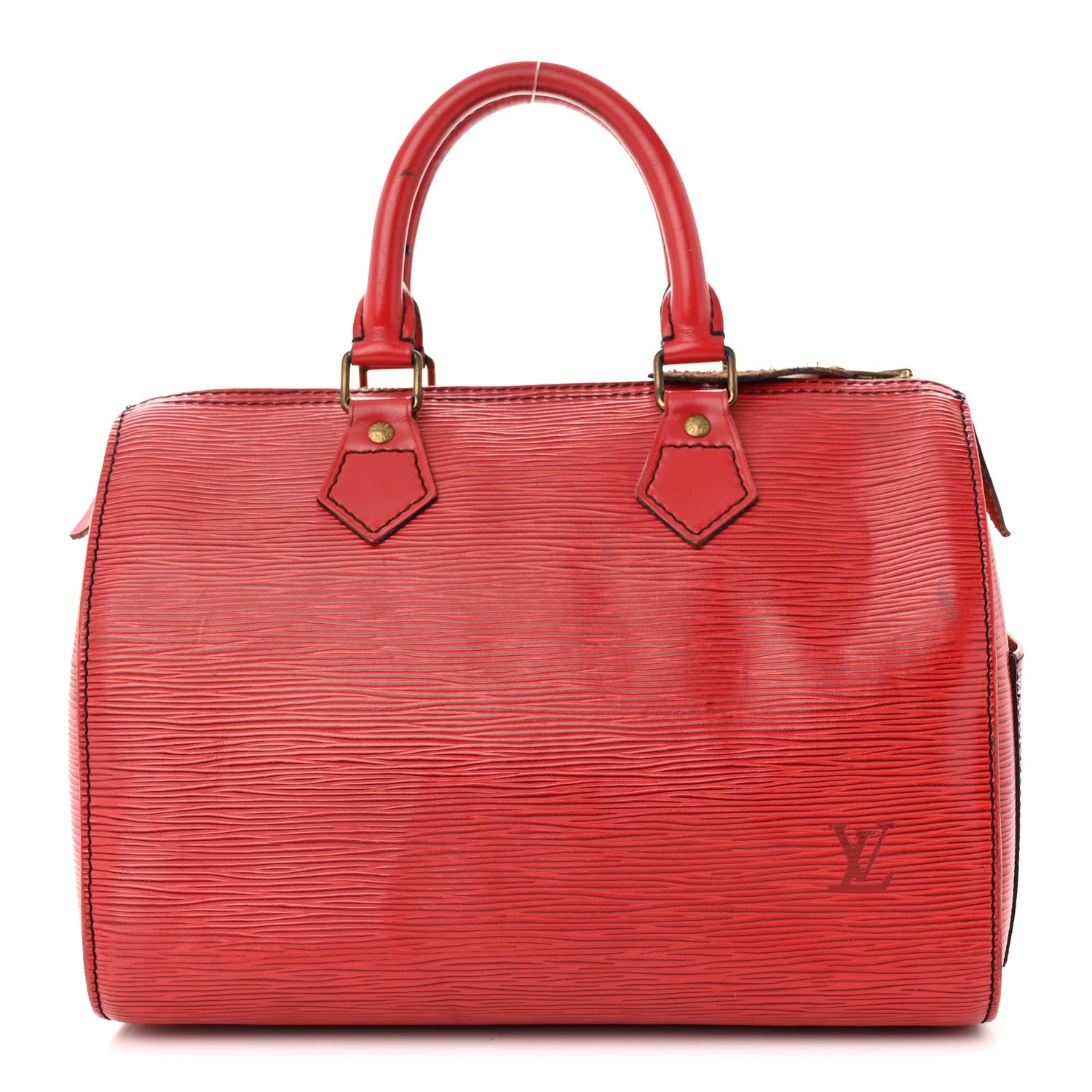 Louis Vuitton Epi Speedy 25 Castillan Red 1 of 17