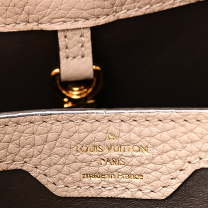 Louis Vuitton Taurillon Snakeskin Capucines PM Galet 6 of 10