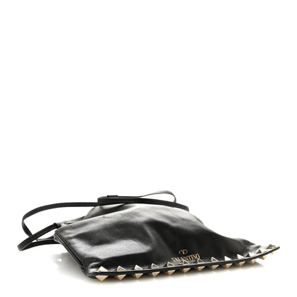 Valentino Garavani Calfskin Rockstud Drawstring Pouch Black 4 of 10
