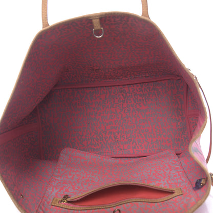 Louis Vuitton Monogram Graffiti Neverfull GM Fuchsia 5 of 22