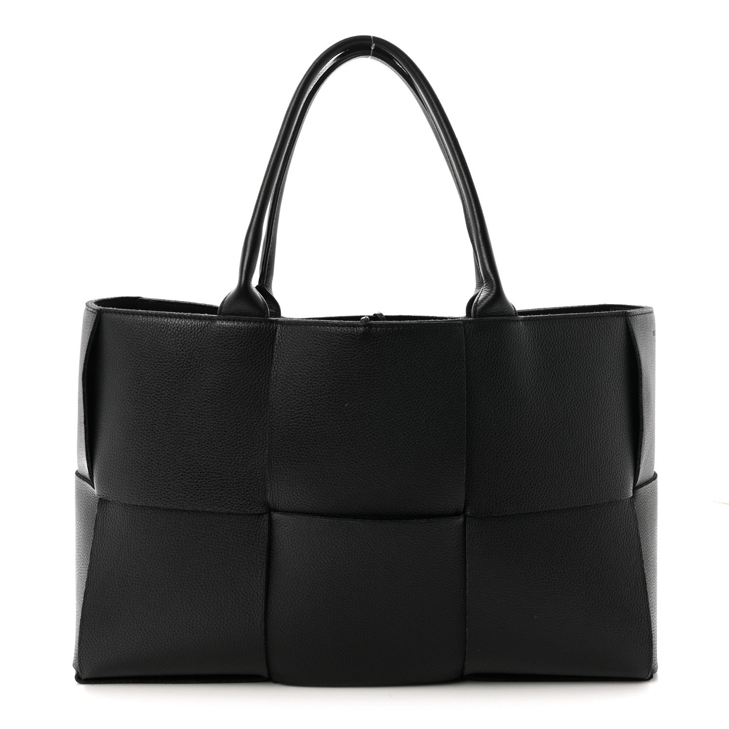 Bottega Veneta Grained Calfskin Maxi Intrecciato Medium Arco Tote Black 1 of 9