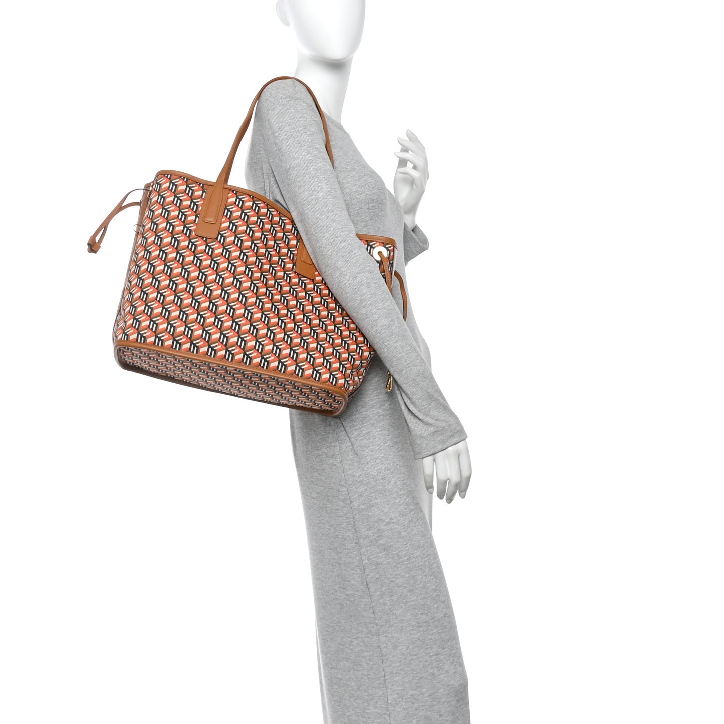Visetos Medium Liz Shopper Tote Cognac
