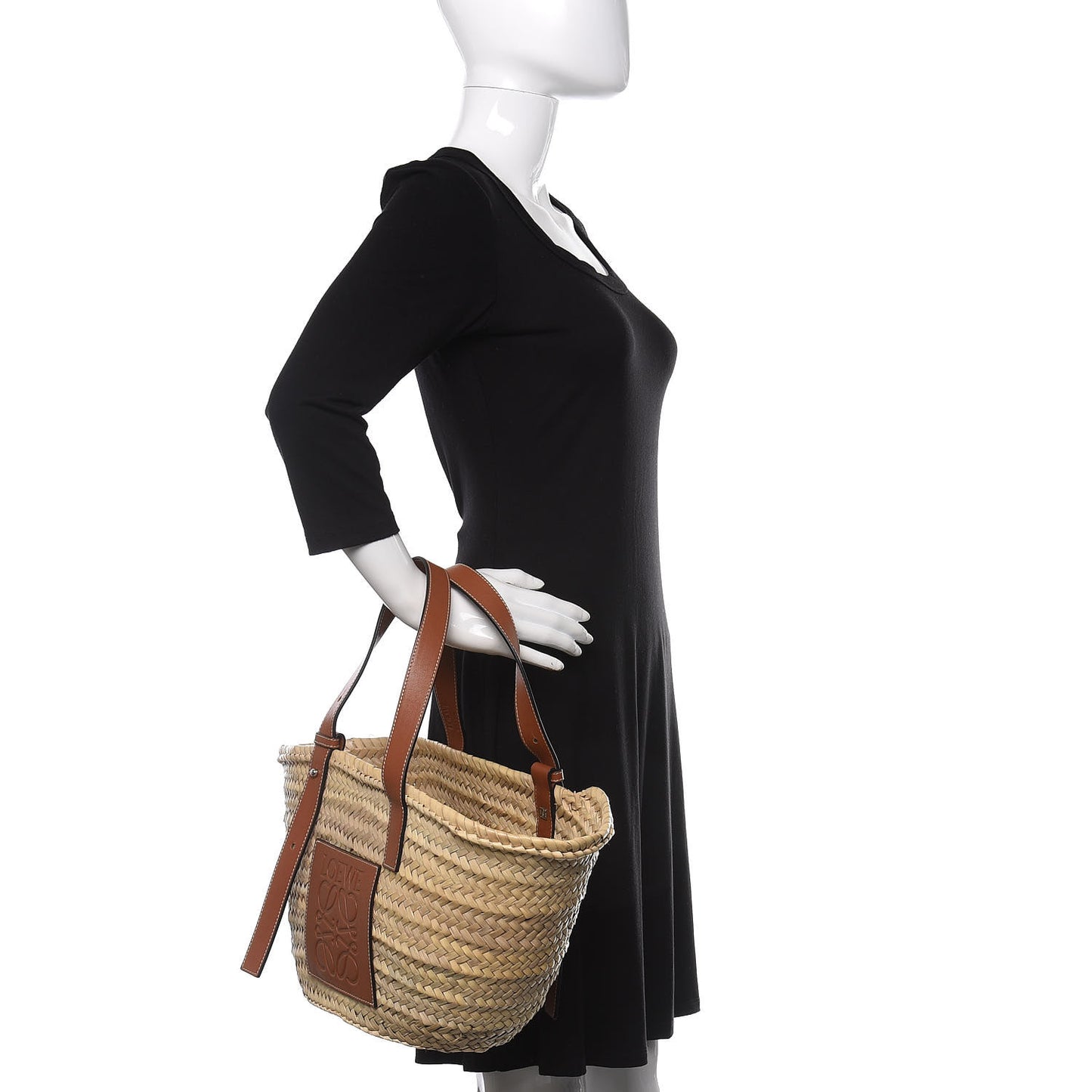 Raffia Basket Tote Bag Natural Tan