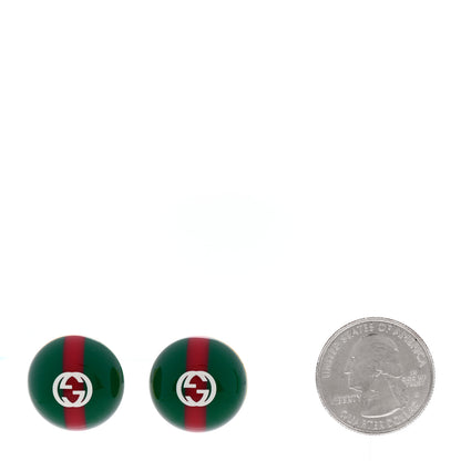 Gucci Resin Web Stud Earrings 2 of 4