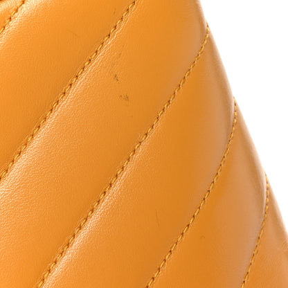 Saint Laurent Calfskin Y Quilted Monogram Small Loulou Chain Satchel Cheddar 12 of 12