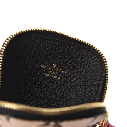 Louis Vuitton Empreinte Monogram Giant Crafty Square Pouch Bag Charm Key Holder Creme Black 5 of 7