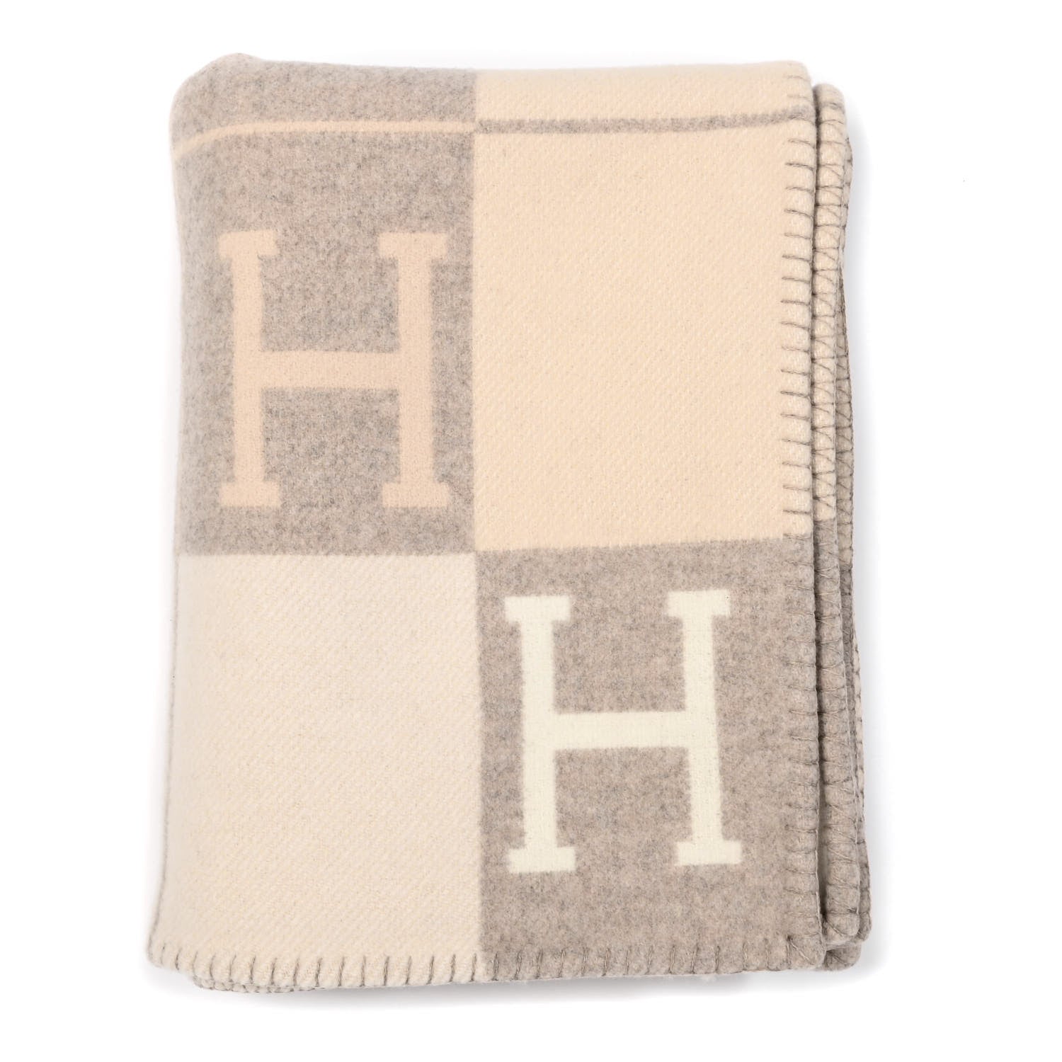 Hermes Wool Cashmere Avalon III Blanket Coco Camomille 1 of 3
