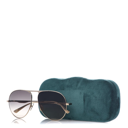 Gucci Aviator Sunglasses GG0334S Gold 7 of 7
