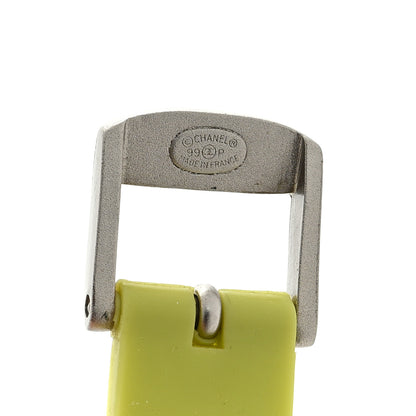 Chanel CC Rubber Bracelet Lime Coral 3 of 3