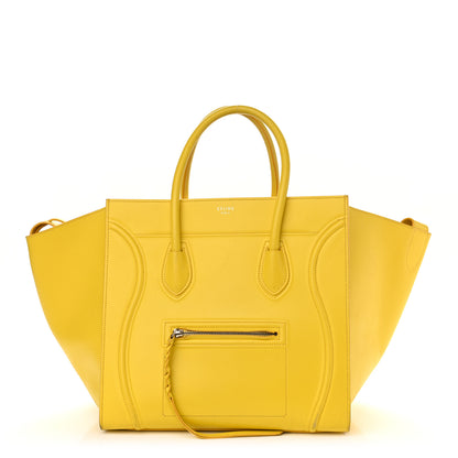 Celine Grained Calfskin Medium Phantom Luggage Yellow 1 of 16