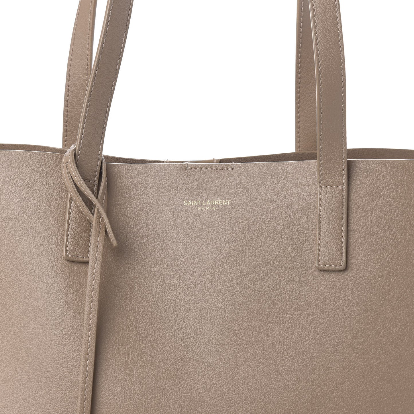 Calfskin Large Shopping Tote Light Taupe