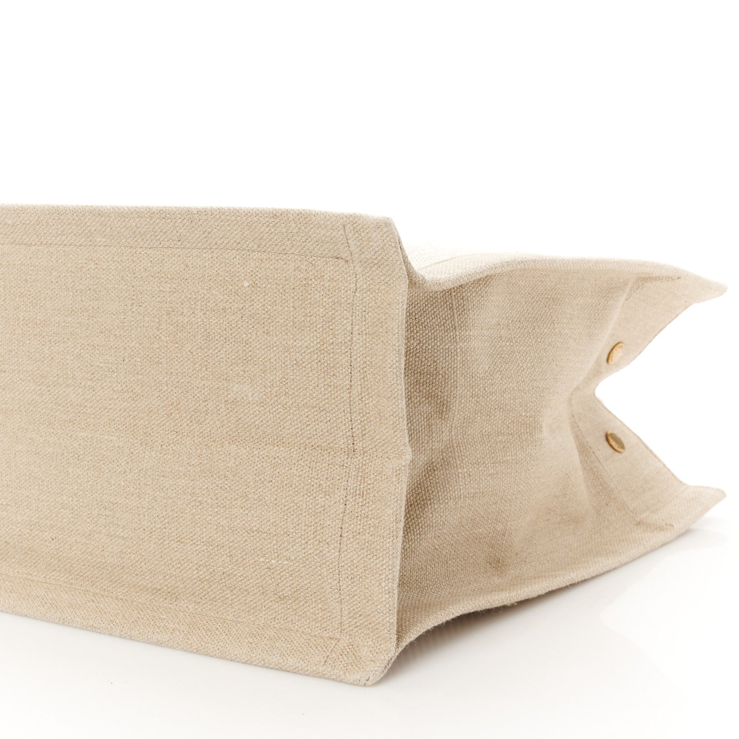 Saint Laurent Linen Calfskin Small Rive Gauche Tote Beige Sea Salt 10 of 10