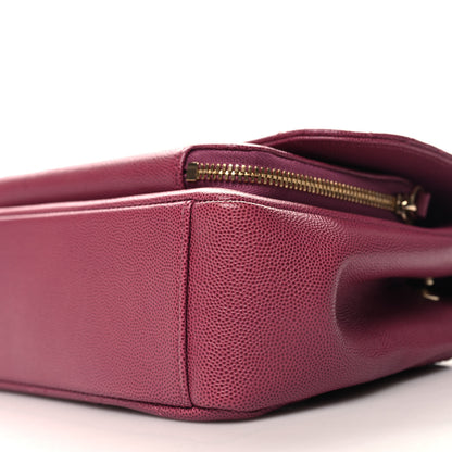 Chanel Caviar Quilted Medium Business Affinity Flap Dark Pink 10 of 11
