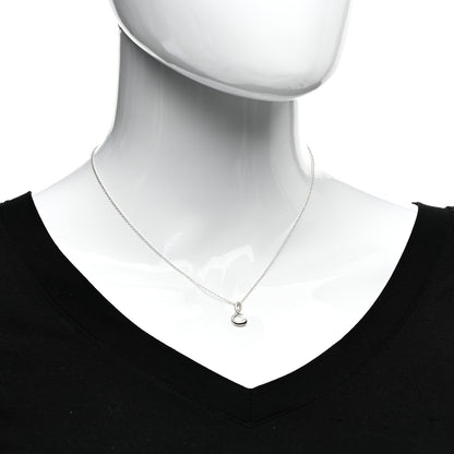Tiffany Sterling Silver Elsa Peretti Letter S Pendant Necklace 2 of 4