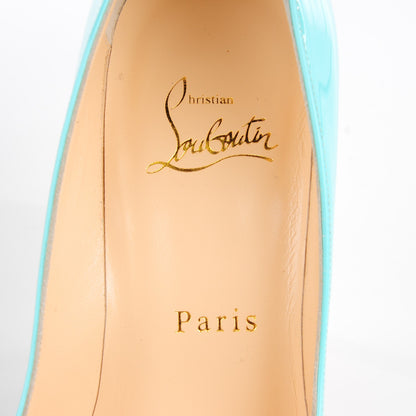 Christian Louboutin Patent Pigalle Follies 100 Pumps 36.5 Opaline 7 of 8